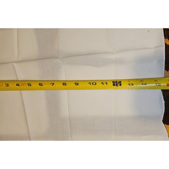 8 Vintage Napkins Linen White Lace Embroidered Floral Corners 15x15" - Picture 6 of 7